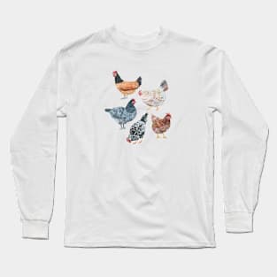 Flock of chickens Long Sleeve T-Shirt